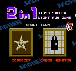 2 in 1 Lightgun Game - Cosmocop + Cyber Monster